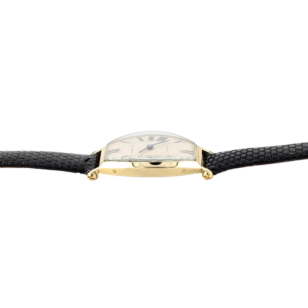 Cartier Tonneau Paris Collection Privé 18k Ladies Vintage Watch, 1986