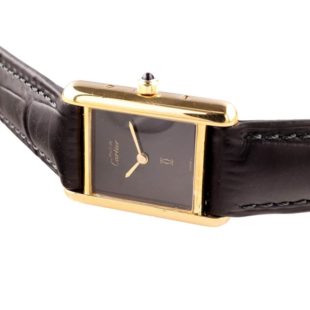 Cartier Must de Cartier Tank Ref. 1613 Black Dial