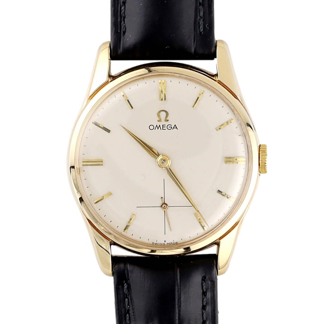 Omega 9k Gold Dress Watch, 1959 Omega 9k Gold Dress Watch, 1959