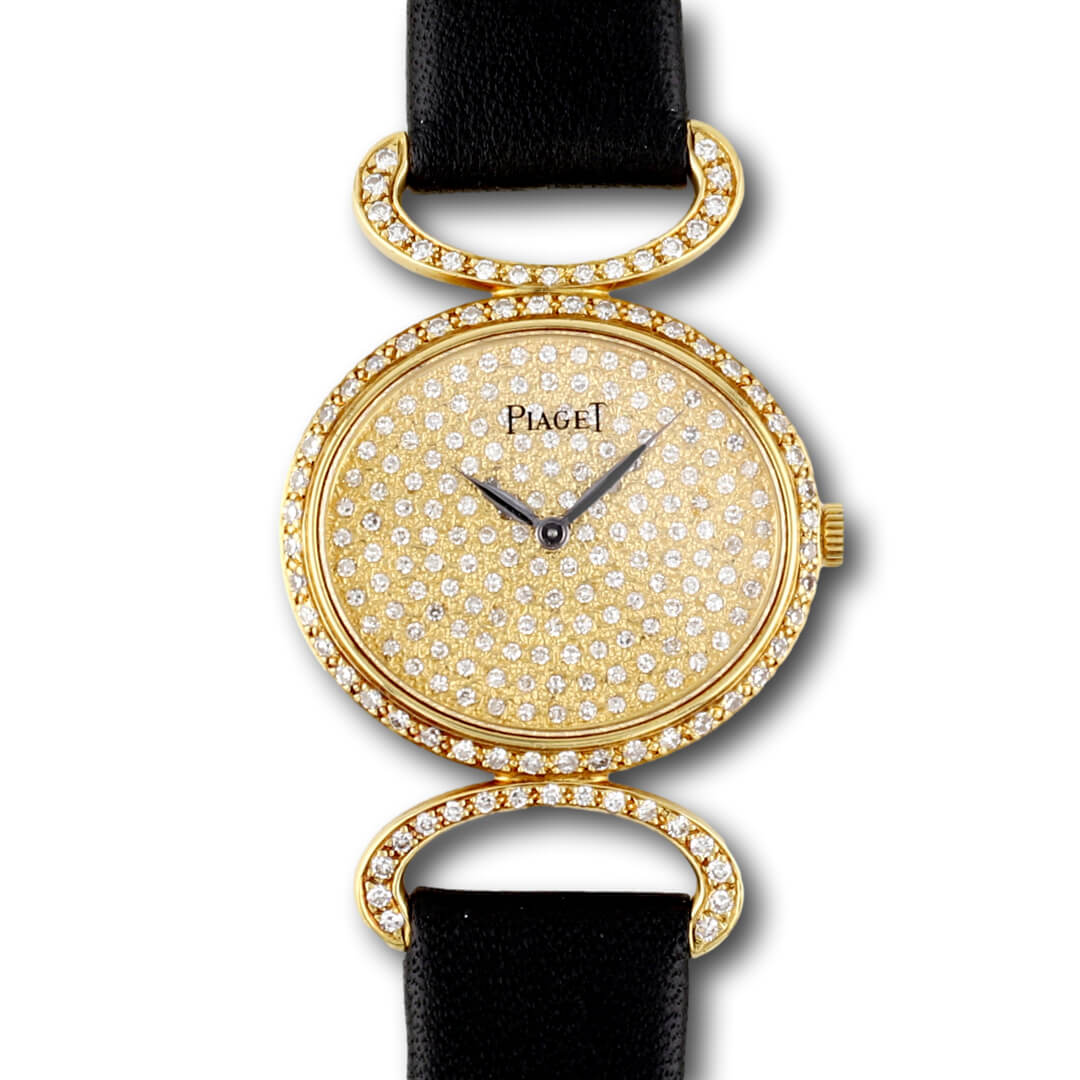 Piaget Classique 9802 18k Gold Diamond Ladies Watch