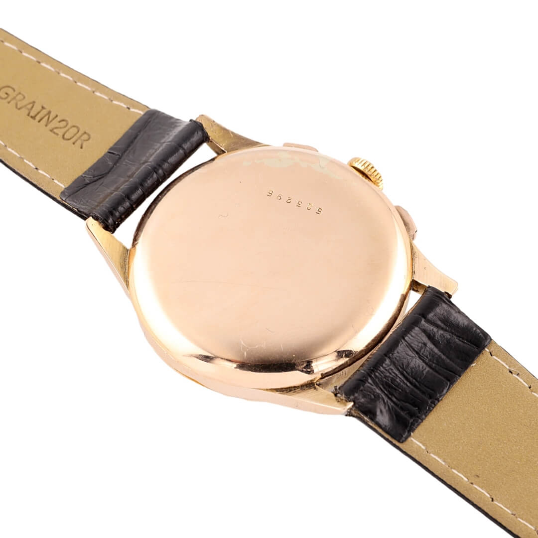 Vintage Zenith Chronograph – 18k Rose Gold, Zenith Caliber 156 (Circa 1950s)