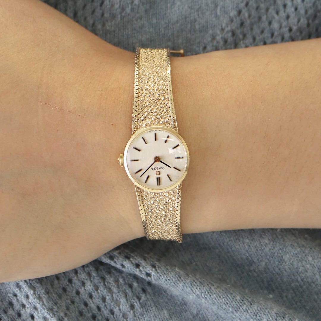 Omega 9k Gold Ladies Cocktail Watch, 1972