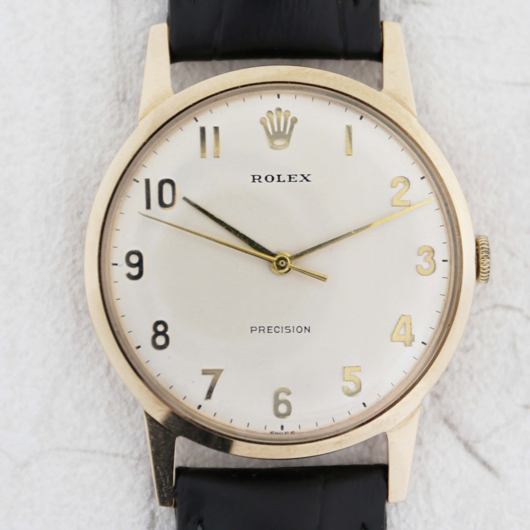 Rolex Precision 9k Gold Presentation Watch 1960's