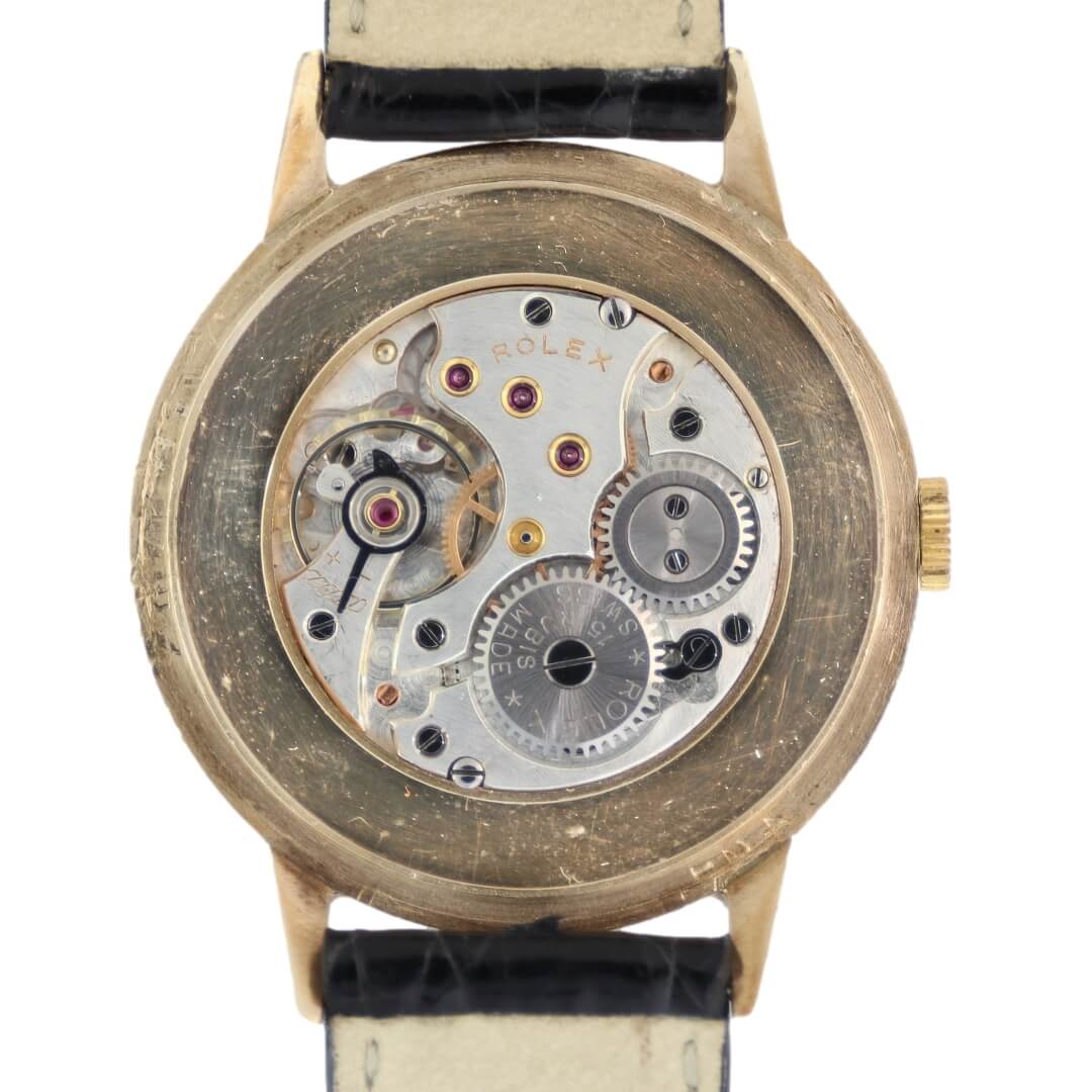 Rolex Shock Resisting 9k Gold, 1960 Vintage Dress Watch