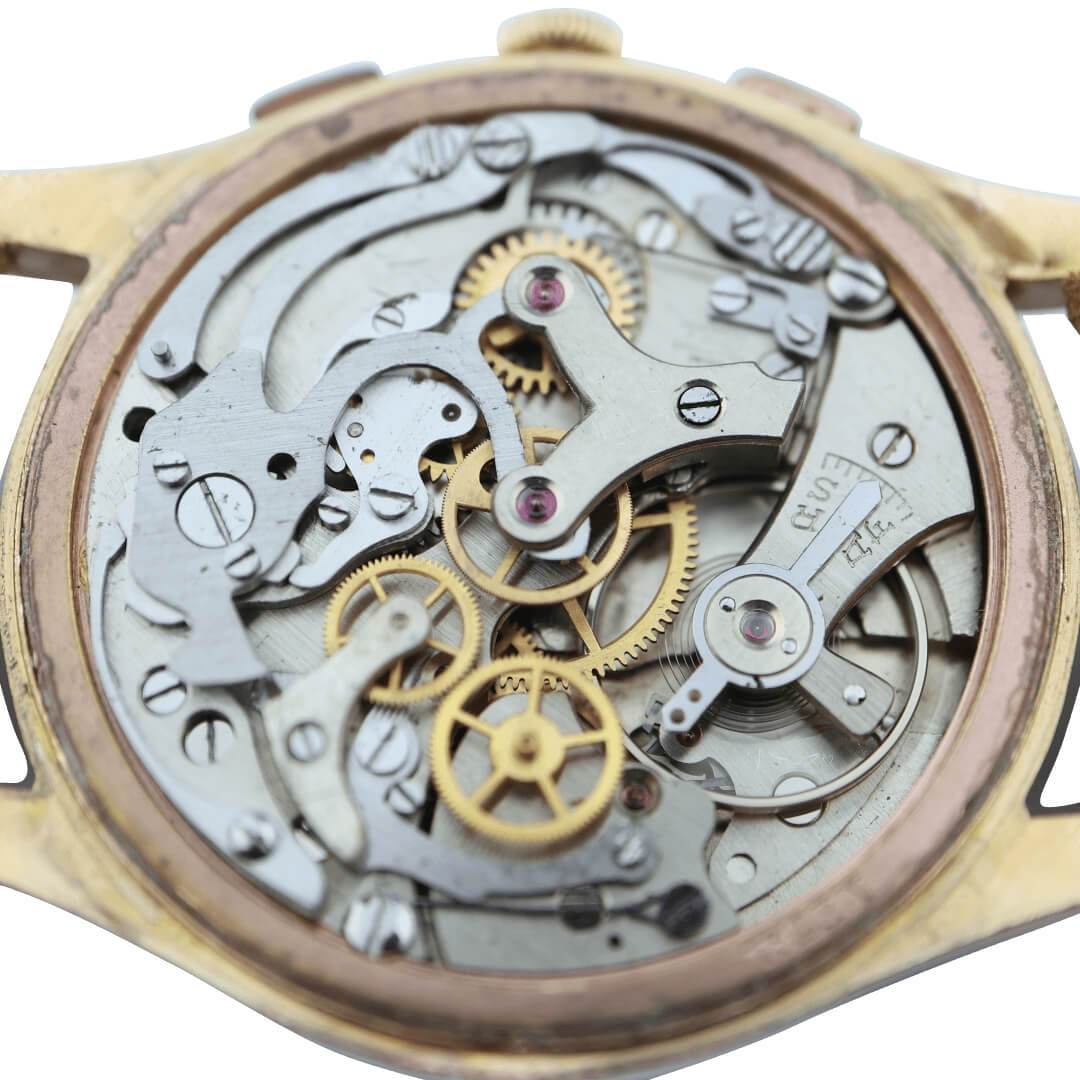 Chronographe Suisse 18k Gold Men's Vintage Watch