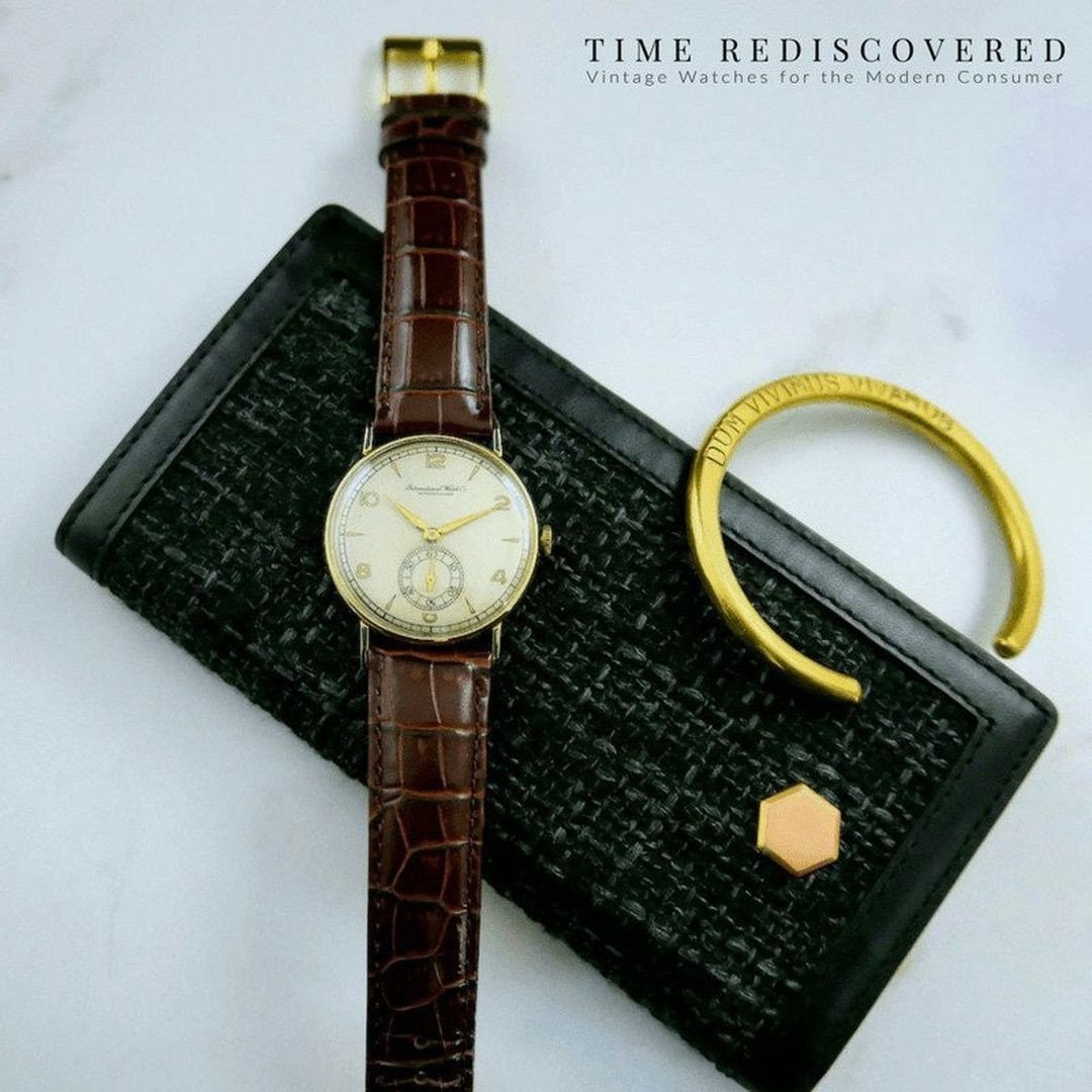 IWC Calibre 61 1940's 14kt Gold Men's Vintage Watch