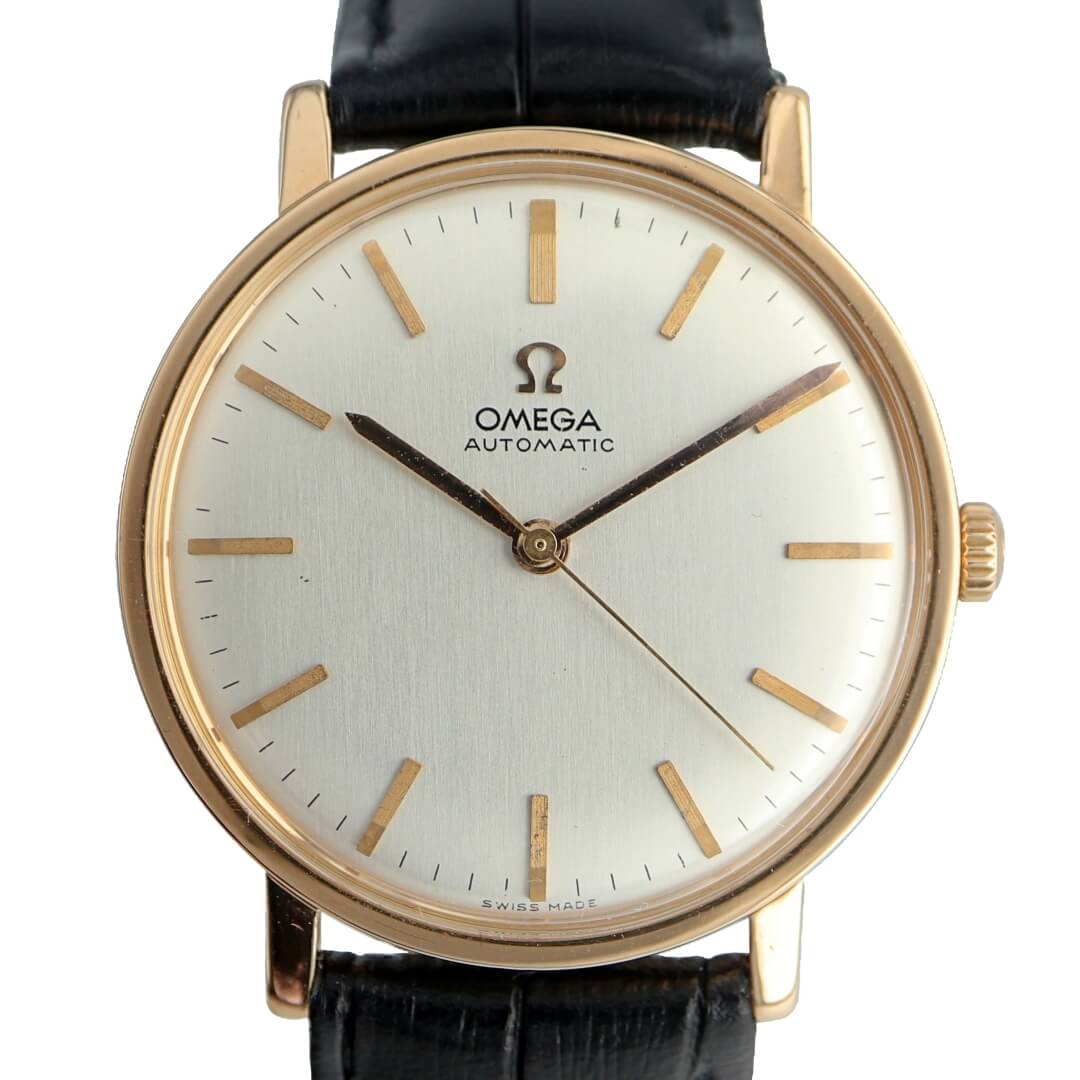 Omega 18k gold 2025 mens watch