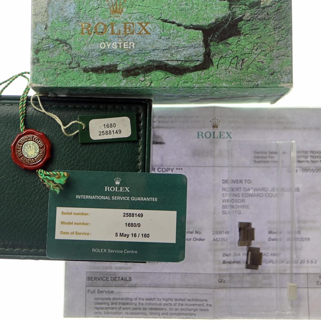 Rolex Submariner Ref 1680 "Single Red" Men's Vintage Watch