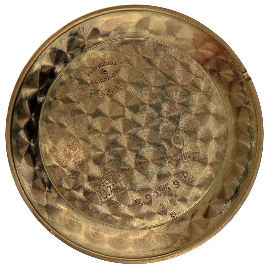 Vacheron Constantin 18k Gold Black Dial, Men's Vintage Watch