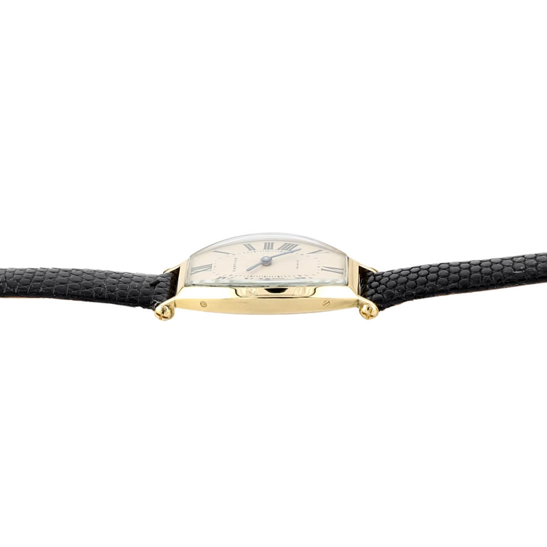 Cartier Tonneau Paris Collection Privé 18k Ladies Vintage Watch, 1986