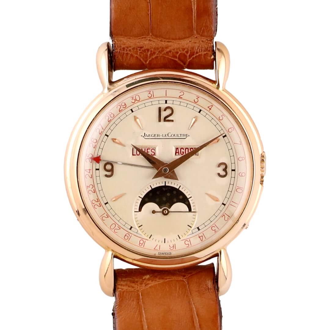 Jaeger-LeCoultre Triple Date Moonphase, 18k Rose Gold, Cal. 494, Circa 1950