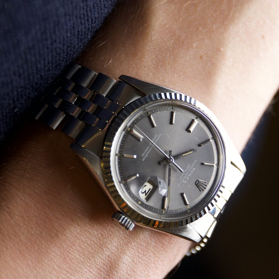 Rolex datejust 1601 grey on sale dial