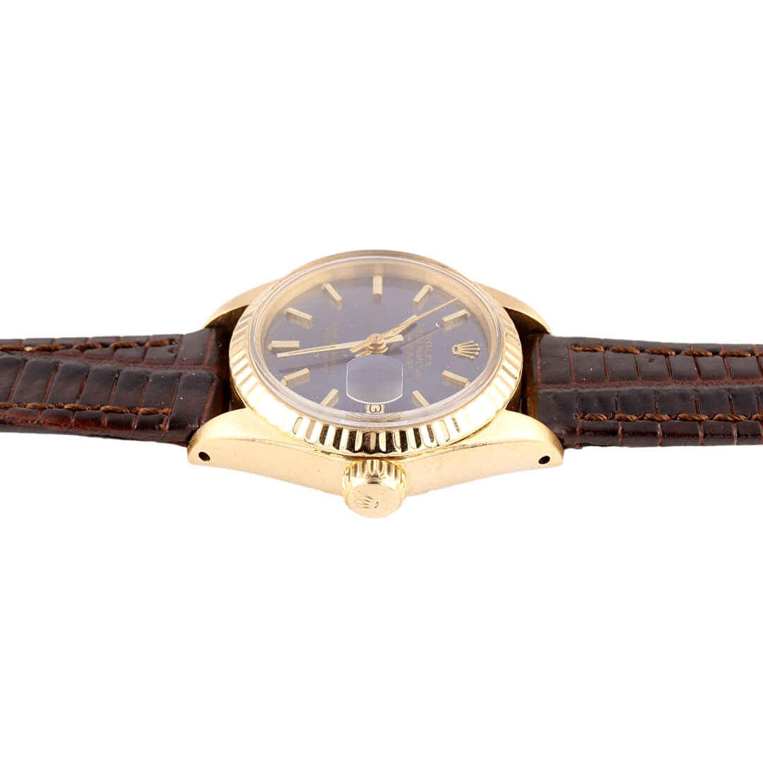 Rolex Datejust Ladies Ref. 6917, 18k Gold – Blue Dial (Circa 1978)