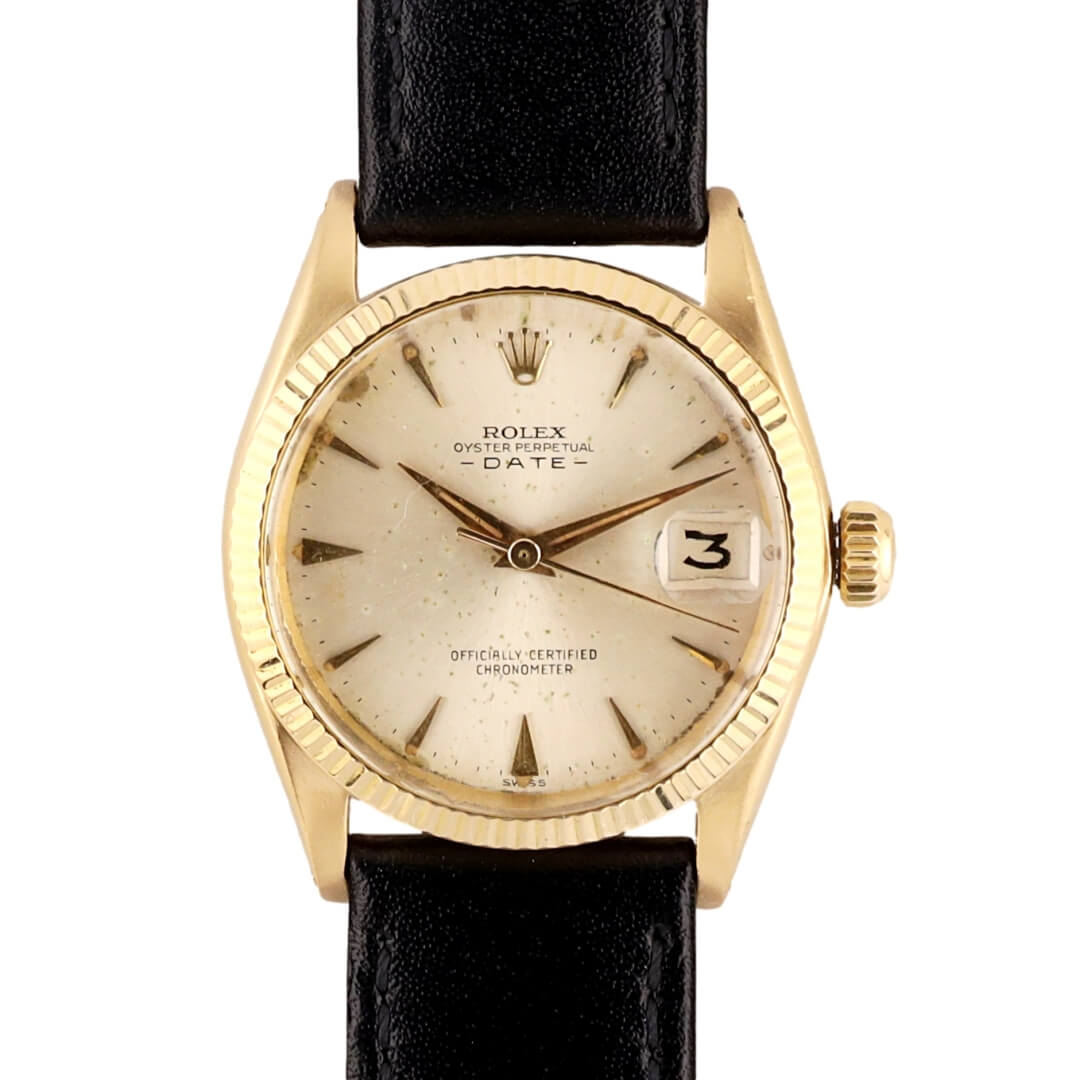 Rolex Oyster Perpetual Date Ref. 6627 – 18k Gold (Circa 1963)