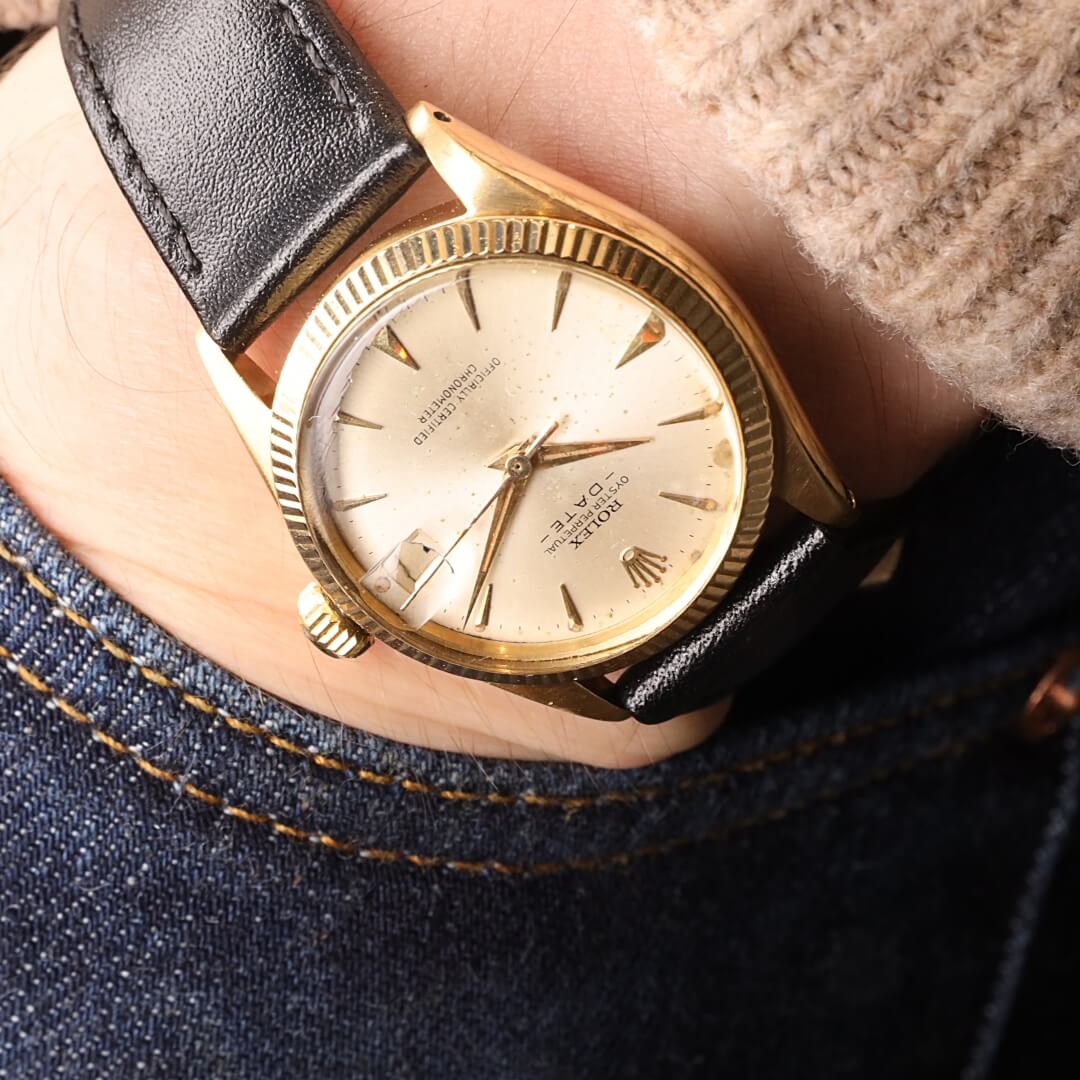 Rolex Oyster Perpetual Date Ref. 6627 – 18k Gold (Circa 1963)