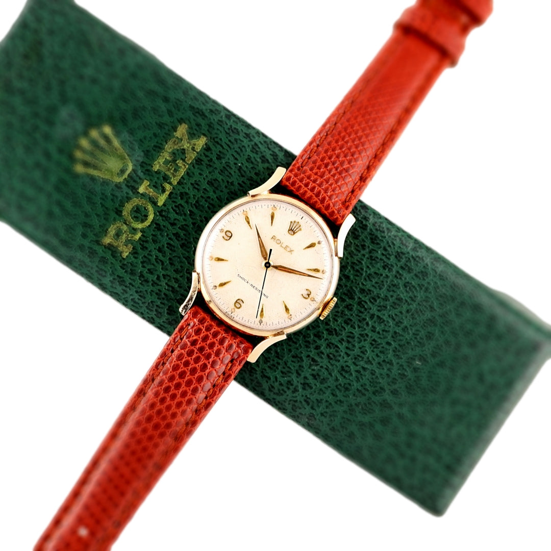 Rolex Precision,  Dennison 9k Gold,  Cal. 1210,  circa 1960 04