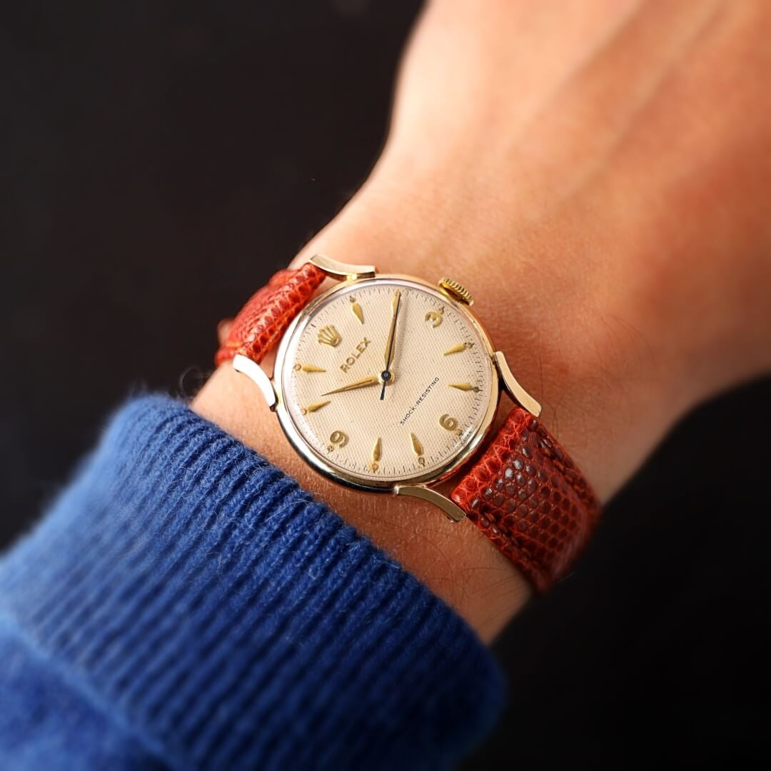 Rolex Precision,  Dennison 9k Gold,  Cal. 1210,  circa 1960 04