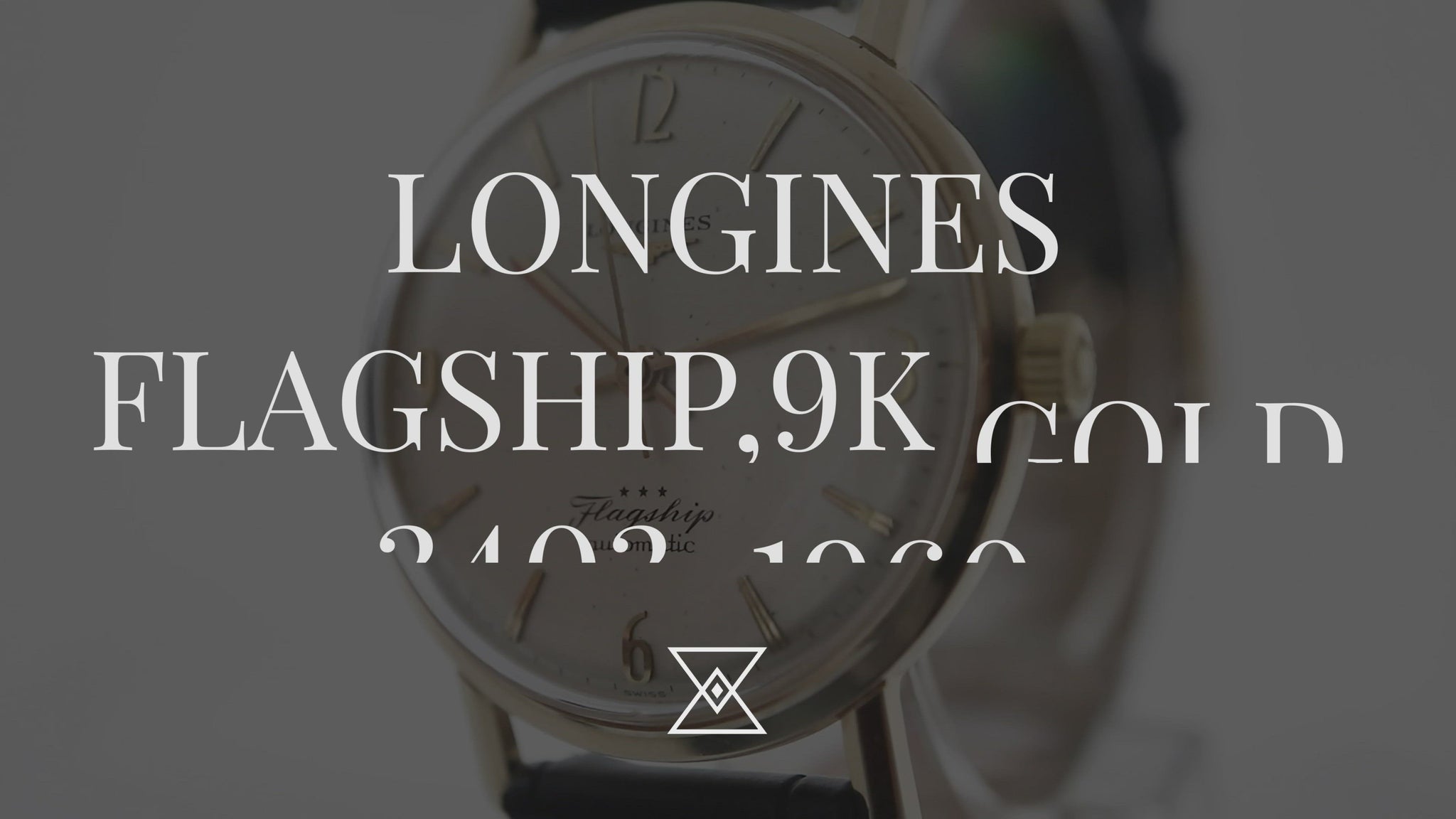 Longines Flagship 3403, 9k Gold, 1960 Vintage Watch video