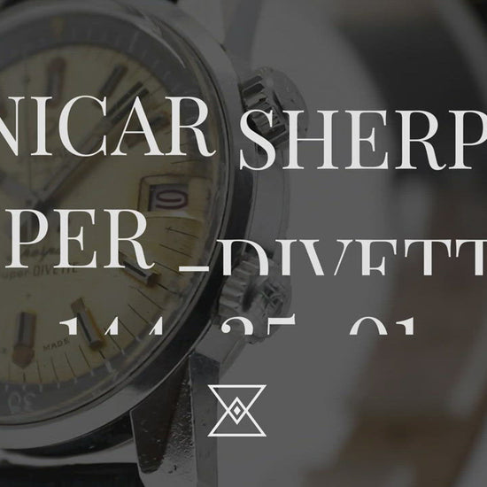 Enicar Sherpa Super-Divette 144-35-01 'Tropical Champagne dial' video