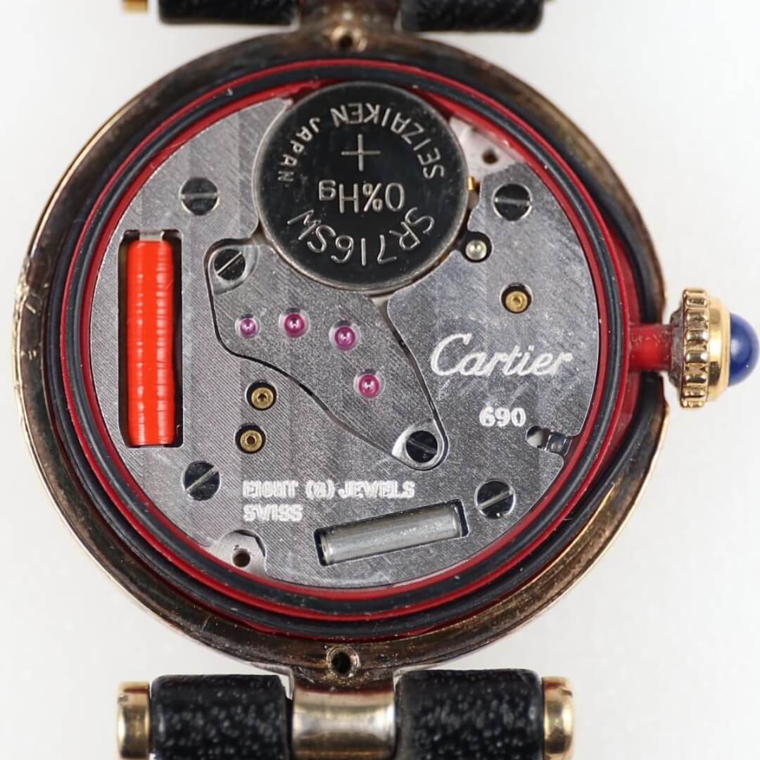 Cartier Must de Cartier Gold Plated Watch Circa 1990