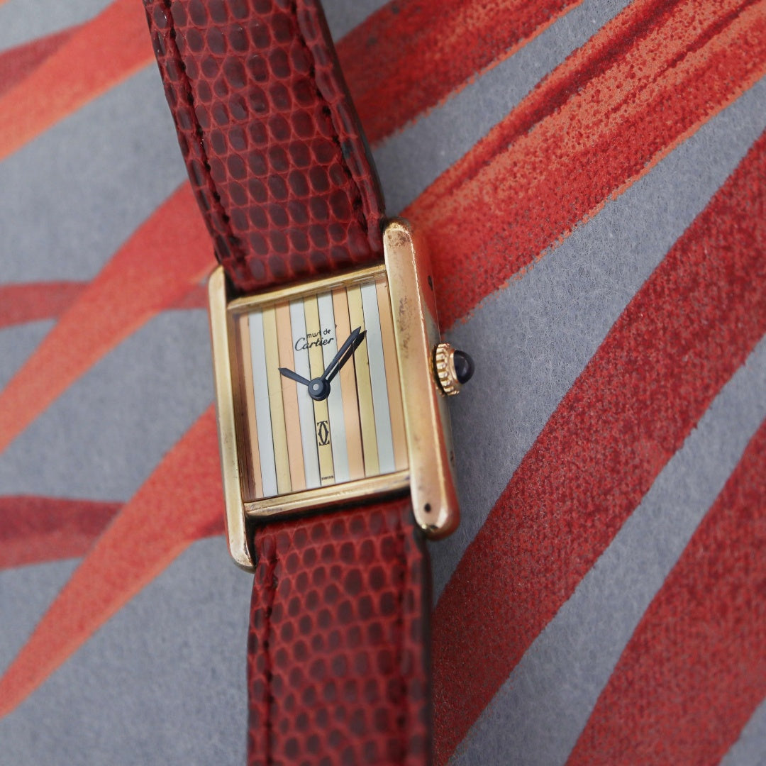 Cartier discount tank tricolor