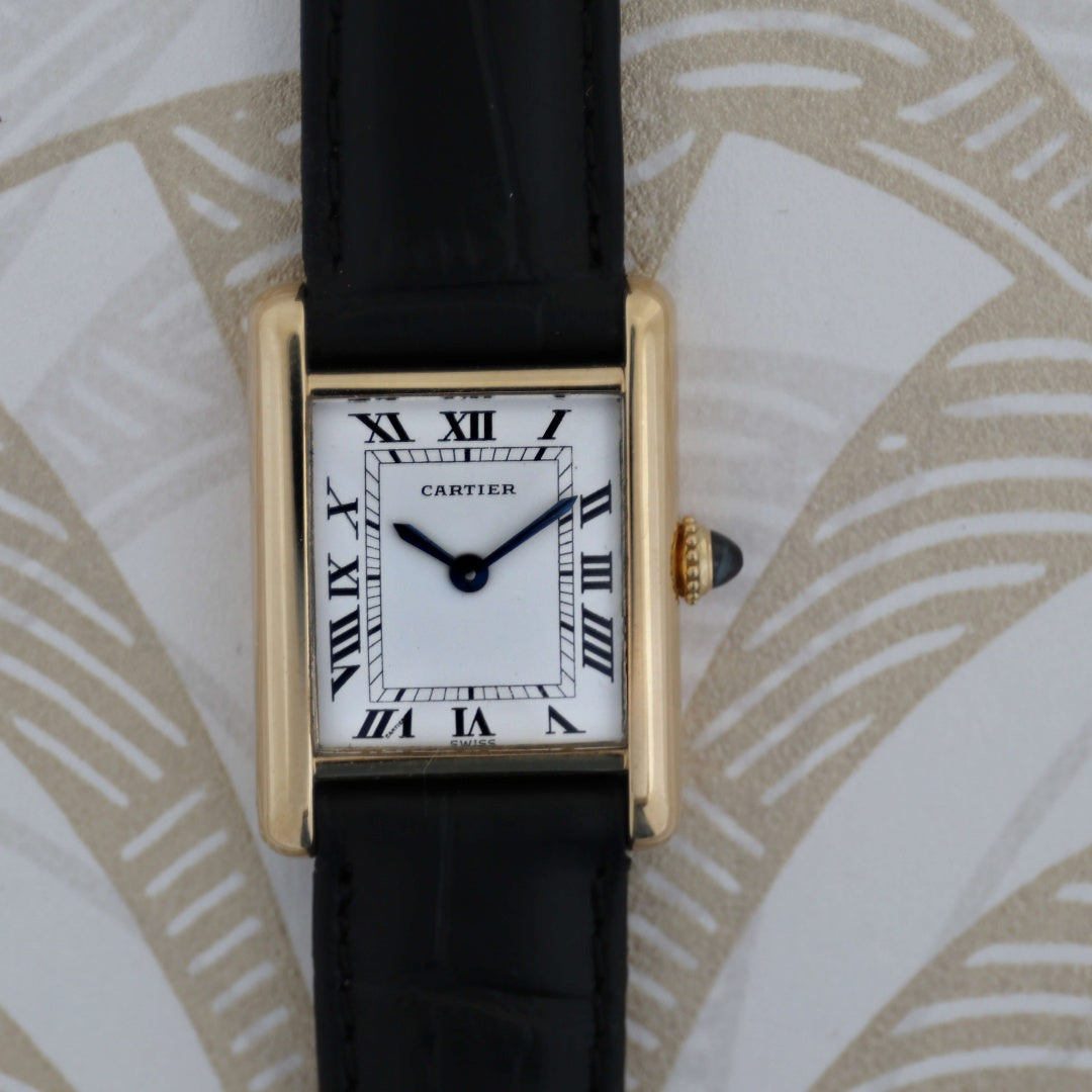 Cartier Tank Louis Cartier Ref. 78087 18k Gold Circa 1980