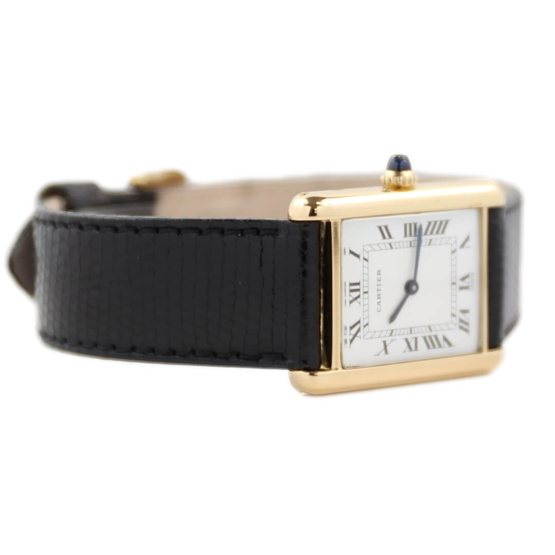 Cartier Tank Louis Ref. 78086 18k Gold, Circa 1980, Men's Vintage Watch