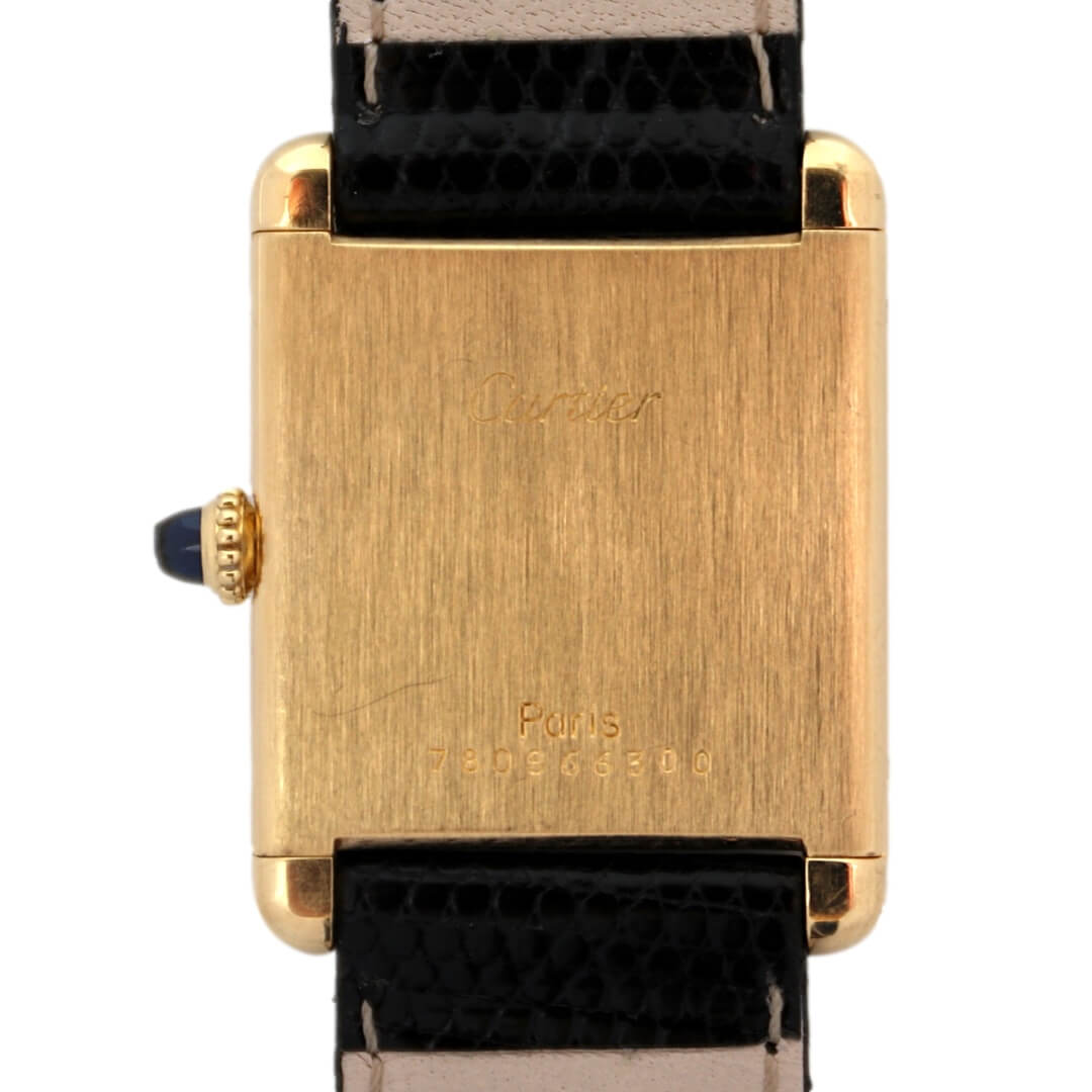 Cartier Tank Louis Ref. 78086 18k Gold, Circa 1980, Men's Vintage Watch