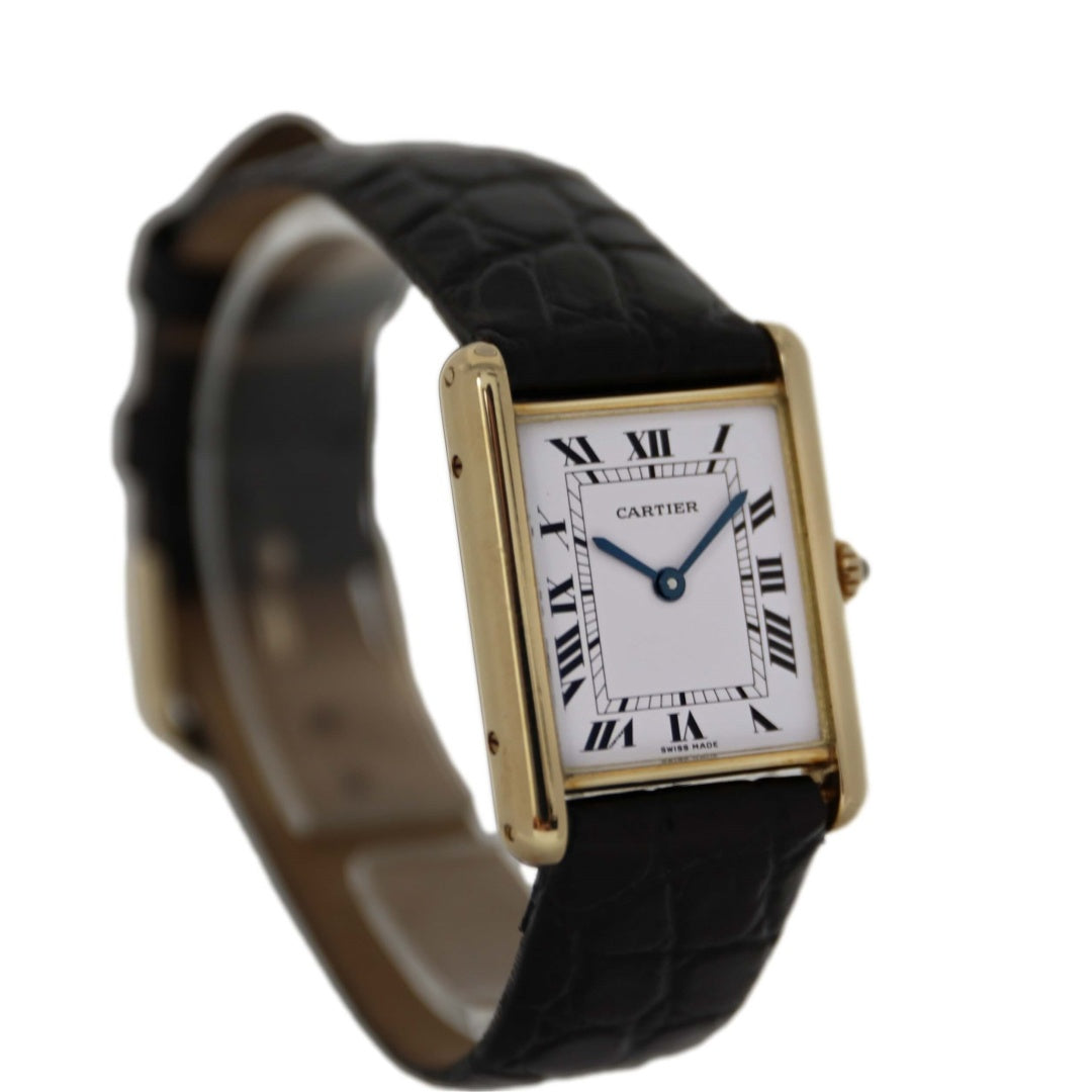 Cartier Tank Louis Quartz 18K Yellow Gold New Strap 1140 Uknownn » Watches  catalog