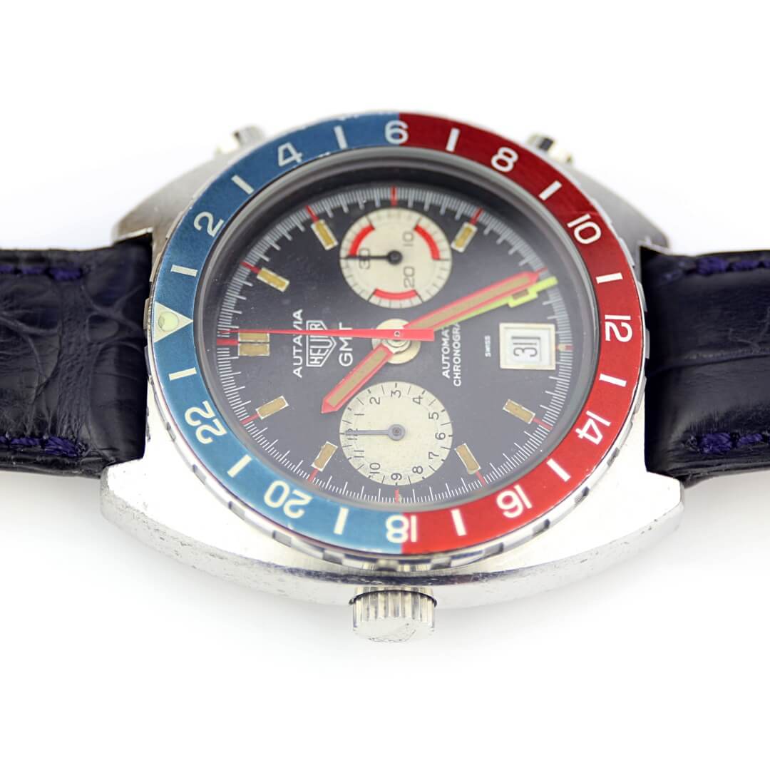 Heuer Autavia GMT Ref. 11630 Mark 1 Dial Men's Vintage Watch