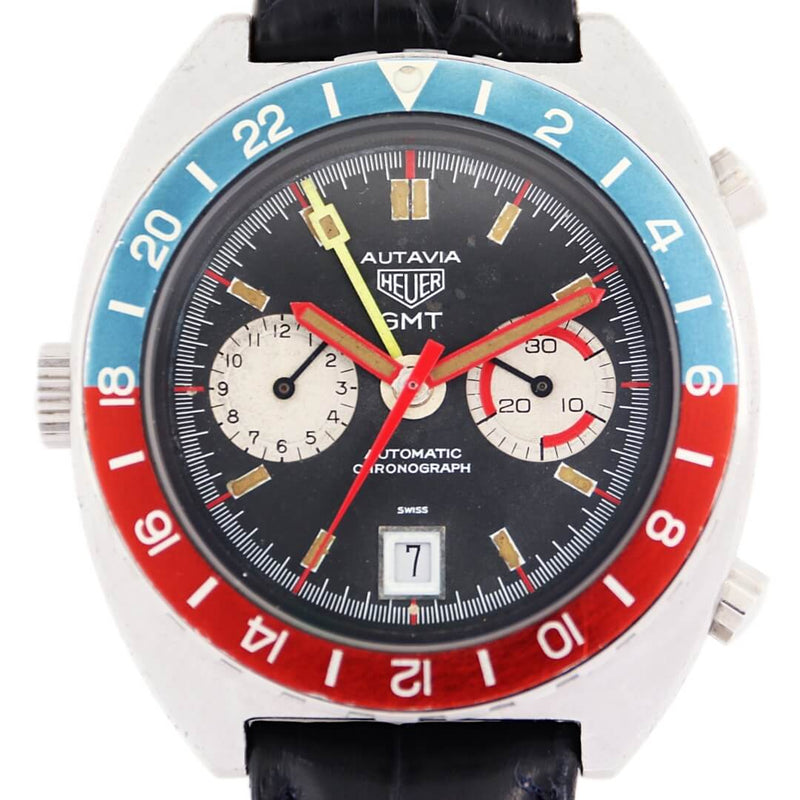 Heuer Autavia GMT Ref. 11630 Mark 1 Dial Men's Vintage Watch – Time ...