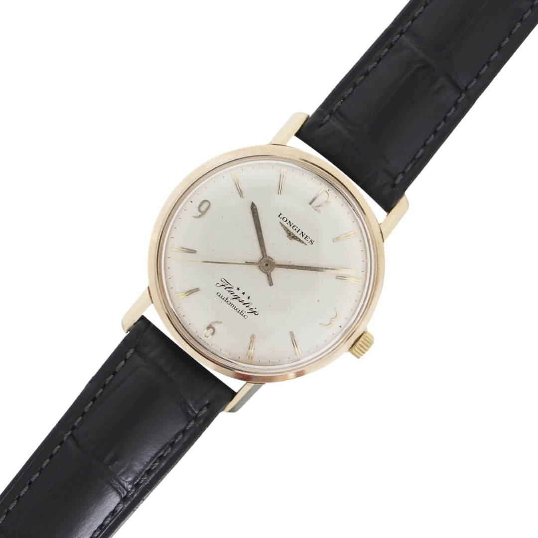 Longines Flagship 3403 9k Gold 1960 Vintage Watch