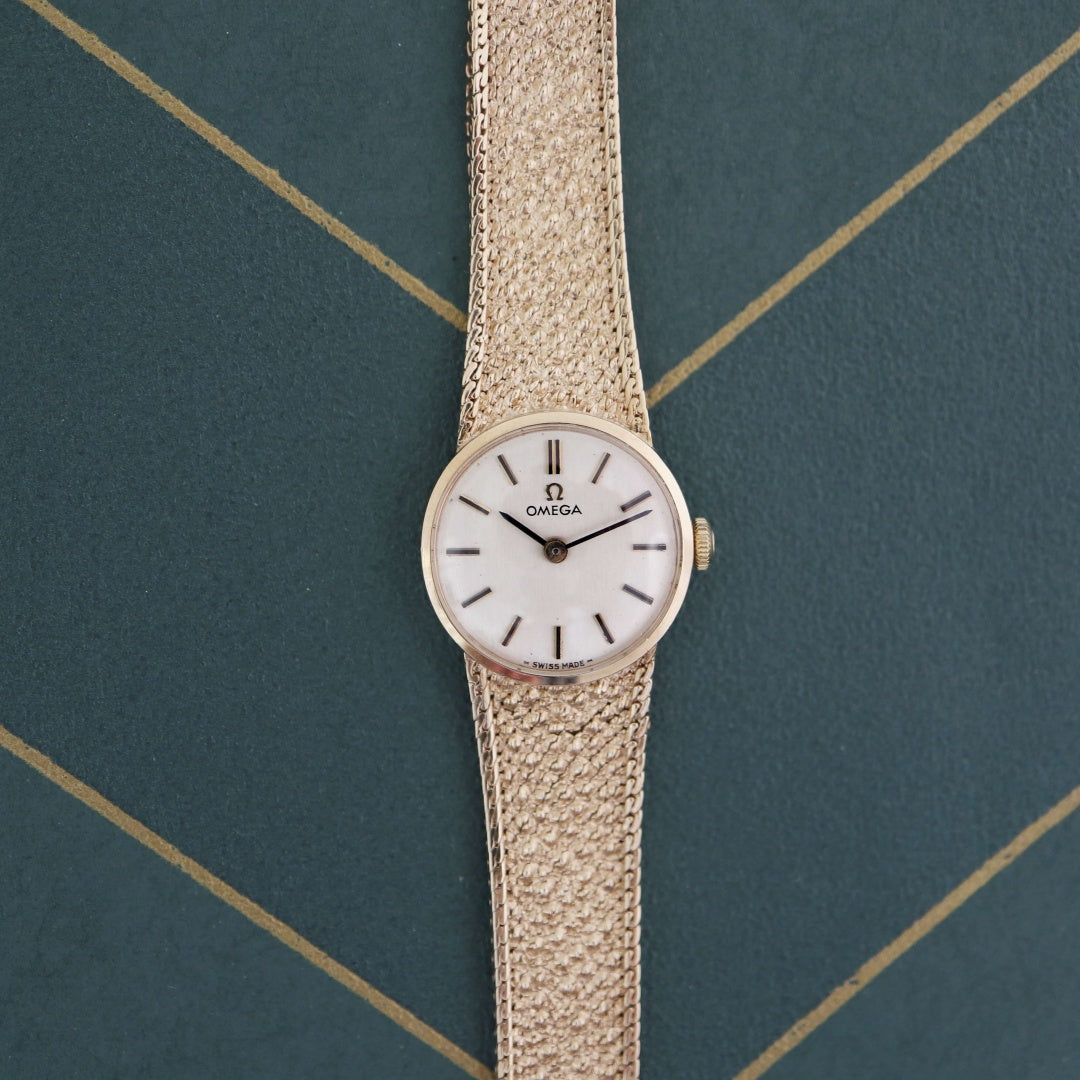 Omega 9k Gold Ladies Cocktail Watch, 1972