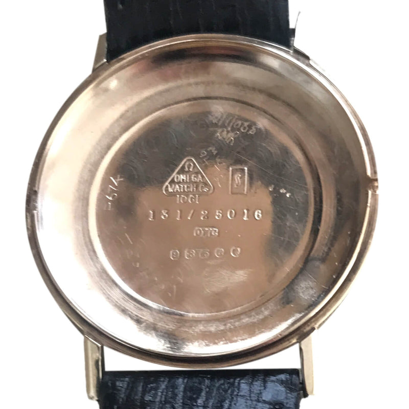 Omega Geneve 9k Gold Linen Dial, 1969