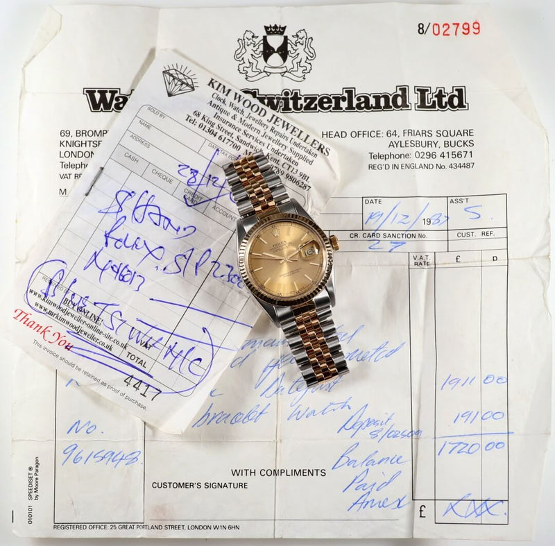 Rolex Datejust 16013 Bi-Metal, 1987