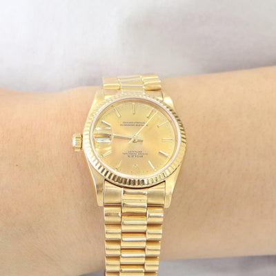Rolex Datejust Mid Size 68278, 18k Gold, 1984