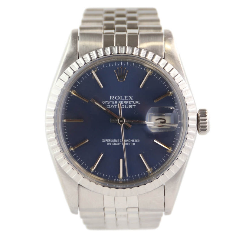 Rolex Datejust Ref. 16030, Rare Blue Sunburst Dial, 1981