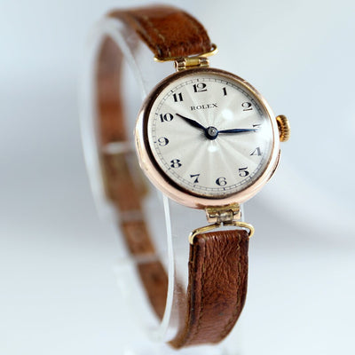 ﻿Rolex Ladies 9k Gold Vintage Watch, 1923