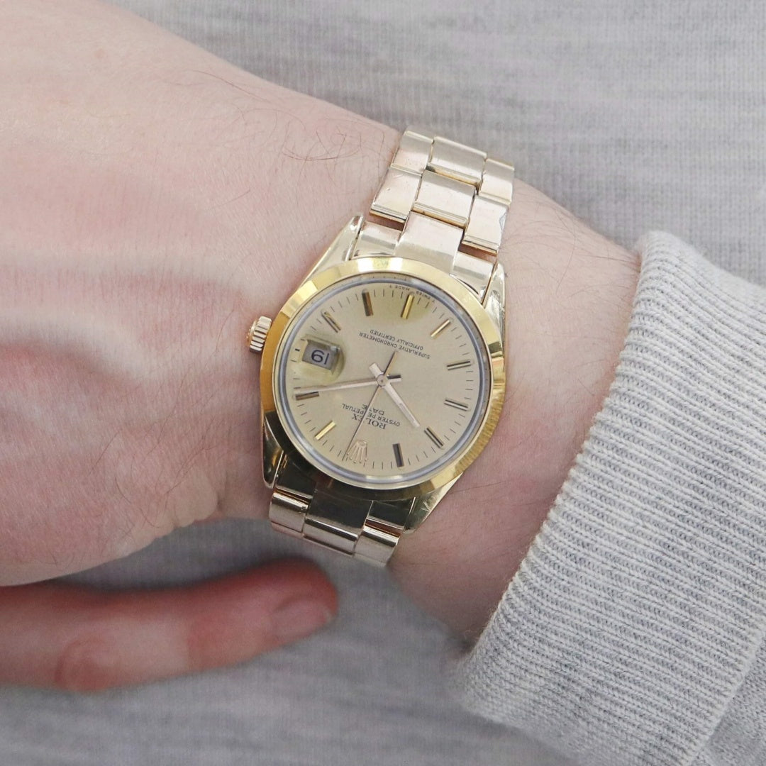 Rolex 15505 gold plated hot sale