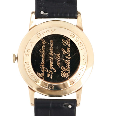 Rolex Precision 9k Gold Presentation Watch 1960's