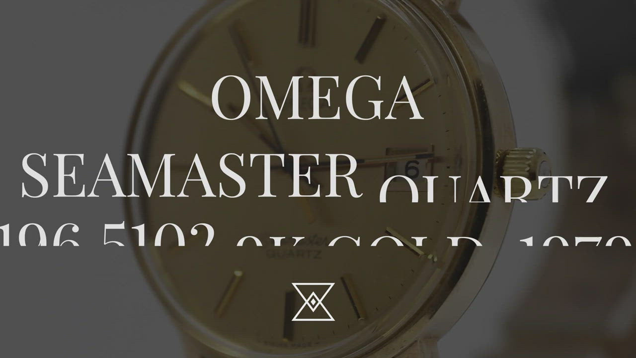 Omega Seamaster Quartz 196.5102 9k Gold, 1979