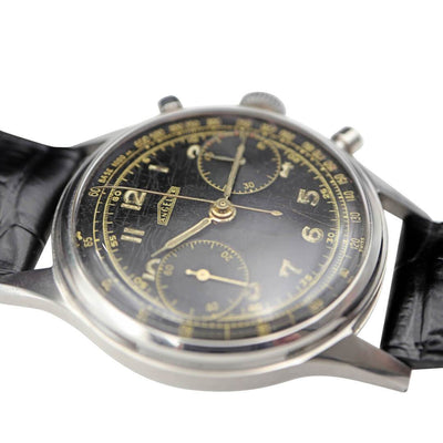 Angelus Chronograph Military Style Cal. 215 Men's Vintage Watch