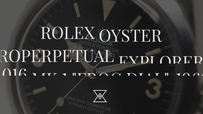 Rolex Oyster Perpetual Explorer 1016 Mk.1 "Frog Dial", 1969 Video