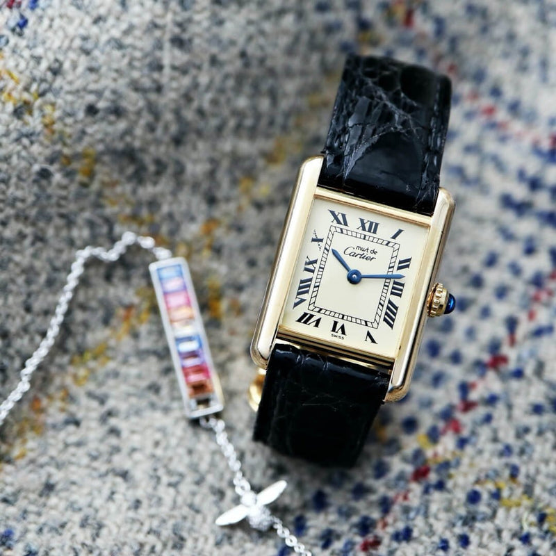 Vintage must de cartier ladies watch Clearance