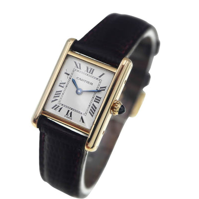 Cartier Tank 18k Gold Ladies Vintage Watch