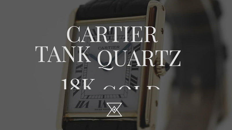 Cartier Tank Quartz 18k Gold Cartier Tank Quartz 18k Gold Video