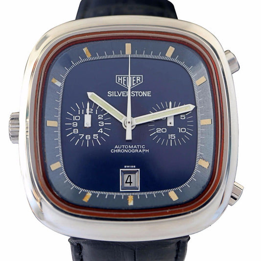 Heuer Silverstone Blue Men's Vintage Watch