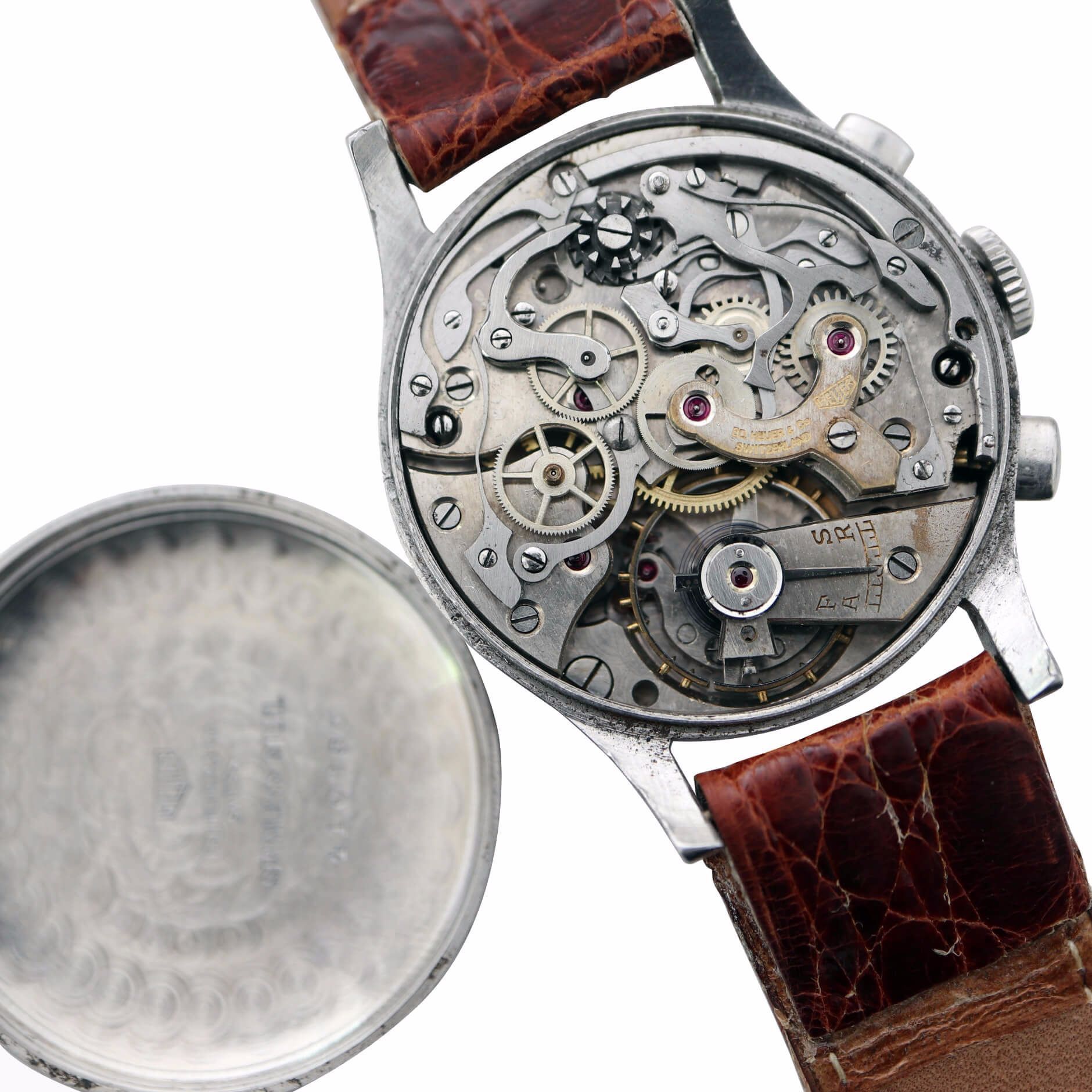 Heuer Telemetre Chronograph Valjoux 23 Vintage Watch