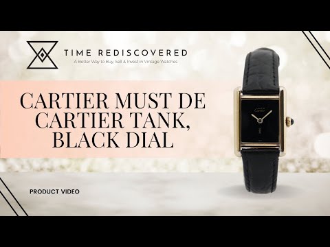 Cartier Must de Cartier Tank, Black Dial