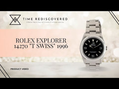 Rolex Explorer 14270 "T Swiss" 1996